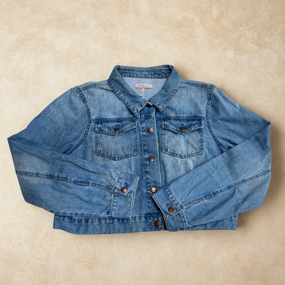 BCBGeneration Cropped Jean Jacket